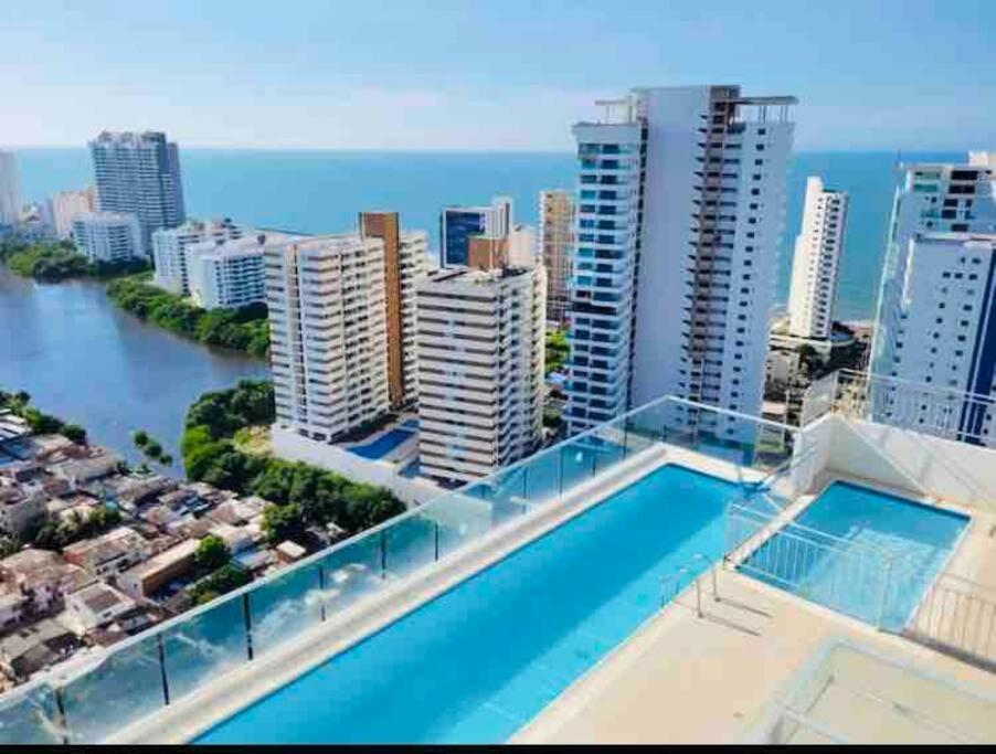 Luxury apartamento ubicación central y piscina. Cartagena Exterior foto